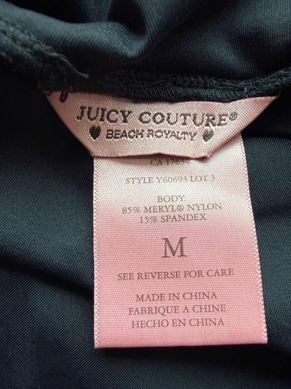 Juicy Couture Black Beach or Skater Skirt Size M - Picture 4 of 4